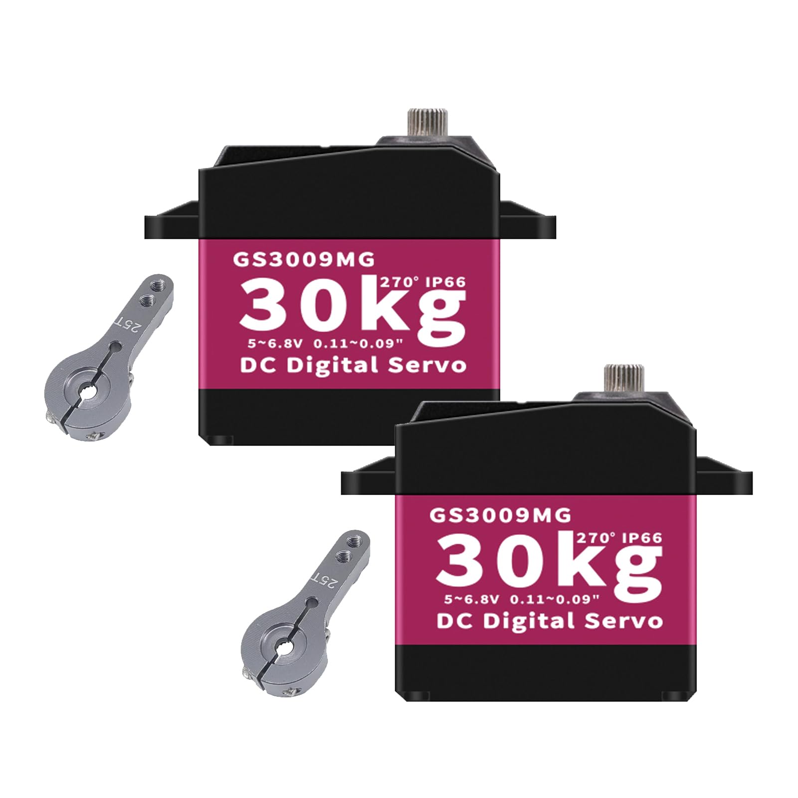 Amazon.com: GOTECK 2Pcs 30KG Digital Servo,Large Torque 6V Full